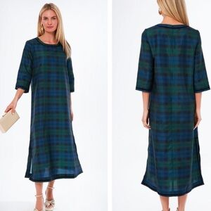 Tuckernuck Velvet Trimmed Blackwatch Jamie Dress